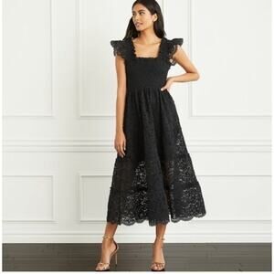 Hill House Midnight Lace Midi Dress
